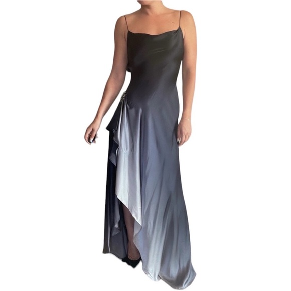 Juan Carlos Pinera Silk Dress with High Slit - Picture 2 of 5